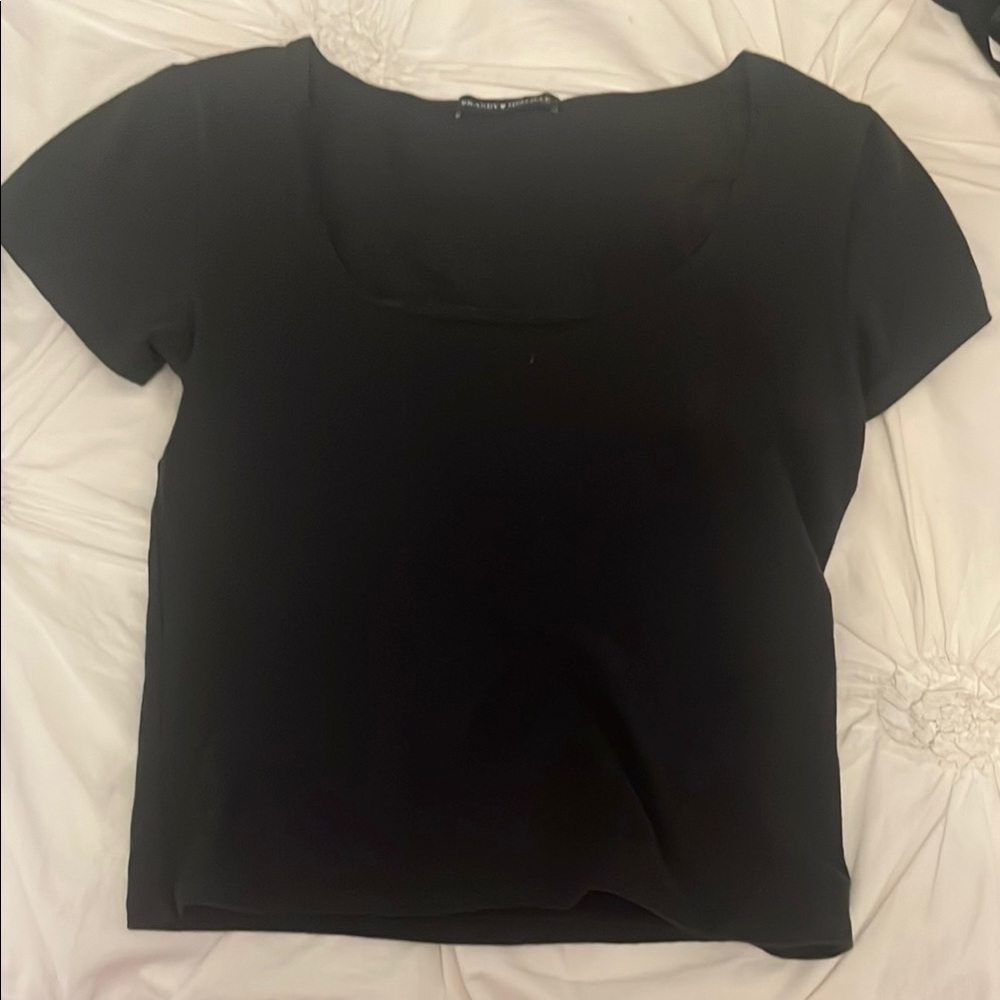 Brandy Melville Black Short Sleeve Tee